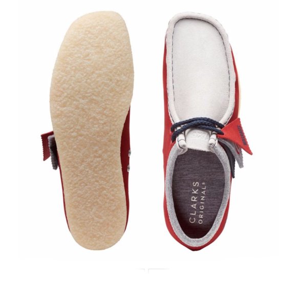 Clarks Red Wallabee Vcy Derbys